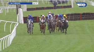 Video preview image for Carlisle 13:00 - Compare Horse Racing Odds @ bookies.com Novices' Hurdle (4)