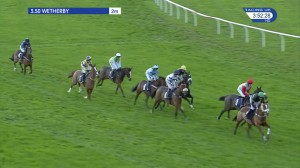 Video preview image for Wetherby 15:50 - Totescoop6 Results At totepoolliveinfo.com Mares' Novices' Hurdle (4)