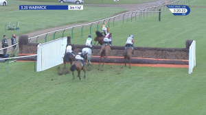 Video preview image for Warwick 15:20 - Racing UK Jump To It Handicap Chase (5)