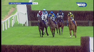Video preview image for Taunton 13:50 - Bet Totequadpot At betfred.com Chase (Novices' Limited Handicap) (3)