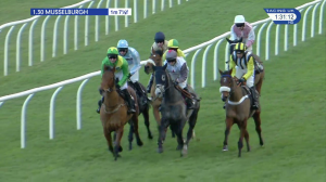 Video preview image for Musselburgh 13:30 - Saltire Festival Mares' Maiden Hurdle (4)