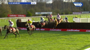 Video preview image for Newbury 14:25 - Ladbrokes Open Handicap Chase (2)
