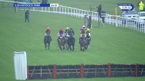Video preview image for Haydock Park 15:30 - Watch Racing UK On Bt TV Handicap Hurdle (3)