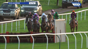 Video preview image for Leicester 15:25 - Marston Trussell Handicap Hurdle (5)