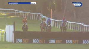 Video preview image for Exeter 14:40 - Download The App At 188Bet Novices' Chase (2)