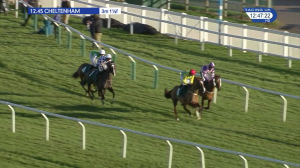 Video preview image for Cheltenham 12:45 - Horse Comes First Novices' Chase (2)