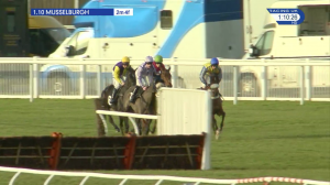 Video preview image for Musselburgh 13:10 - Racing UK Jump To It Chase (Novices' Limited Handicap) (4)
