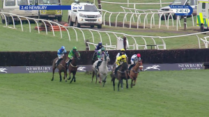 Video preview image for Newbury 14:40 - Powersolve Electronics Greatwood Charity Conditional Jockeys' Handicap Chase (4)