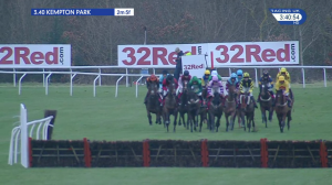 Video preview image for Kempton Park 15:40 - 32Red Download The App Handicap Hurdle (3)