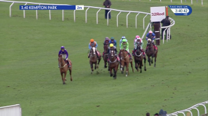 Video preview image for Kempton Park 15:40 - 32Red Download The App Handicap Hurdle (3)
