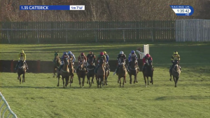 Video preview image for Catterick Bridge 13:35 - Watch On 3 Devices racinguk.com/anywhere Selling Handicap Hurdle (5)