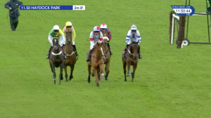 Video preview image for Haydock Park 11:50 - Bryn Gates Conditional Jockeys' Handicap Hurdle (4)