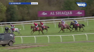 Video preview image for Newbury 13:50 - Betfred Wishing You A Very Happy New Year Handicap Hurdle (2)