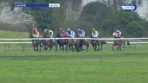 Video preview image for Ayr 14:40 - Racing UK Jump To It Handicap Hurdle (3)