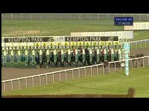 Video preview image for Kempton Park 19:35 - Betfair Iphone & Android App Handicap