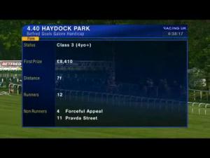 Video preview image for Haydock Park 16:40 - Betfred Goals Galore Handicap