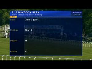 Video preview image for Haydock Park 17:15 - Betfred 'Bonus King Bingo' Handicap