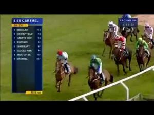 Video preview image for Cartmel 17:55 - Mcguinness Feeds Tba Mares' Handicap Hurdle