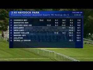 Video preview image for Haydock Park 15:40 - Professional Footballers' Association Supports Trc Handicap (Div 1)