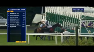 Video preview image for Sandown Park 18:40 - Slug and Lettuce Happy Mondays E.B.F. Maiden Stakes