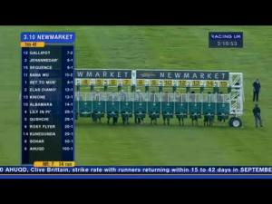 Video preview image for Newmarket 15:10 - Princess Royal Richard Hambro E.B.F. Stakes (Formerly The Harvest Stakes) (Fillies' Listed)