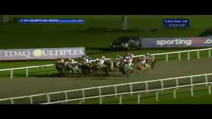Video preview image for Kempton Park 19:55 - Download The Free Racing Plus App Handicap