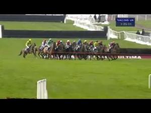 Video preview image for Newbury 13:25 - frootfal.co.uk Sure Bet For Cashback Novices' Handicap Chase (For The Fulke Walwyn Trophy)
