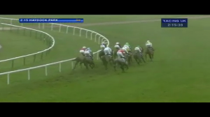 Video preview image for Haydock Park 14:15 - Blue Square Bet Tommy Whittle Handicap Chase