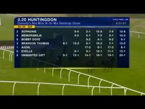 Video preview image for Huntingdon 15:20 - Connolly's Red Mills Hi Oil Mix Handicap Chase