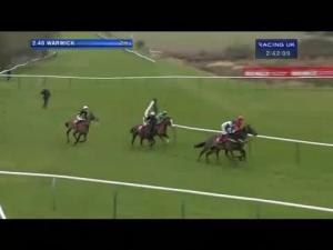 Video preview image for Warwick 14:40 - Racing Post Arkle Trophy Trial Novices' Chase (Registered As The Kingmaker Novices' Chase) (Grade 2)