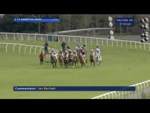 Video preview image for Kempton Park 14:15 - Happy 80th Birthday Pat Dunk Novices' Hurdle