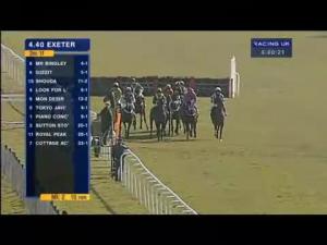 Video preview image for Exeter 16:40 - City Of Exeter Challenge Cup Novices' Handicap Hurdle (Div 1)
