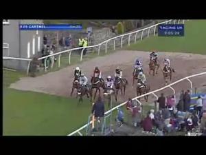 Video preview image for Cartmel 21:05 - Crabbie's Alcoholic Ginger Beer Conditional Jockeys' Handicap Hurdle