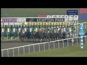 Video preview image for Kempton Park 20:55 - London's Race Tracks racingandmusic.co.uk Apprentice Handicap