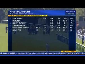 Video preview image for Salisbury 16:05 - H S Lester Memorial Handicap