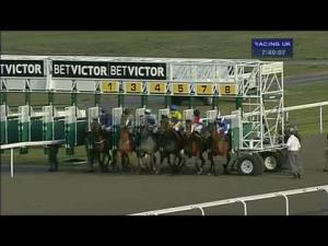 Video preview image for Kempton Park 19:40 - BetVictor Casino On Your Mobile Handicap (London Middle Distance Series Qualifier)