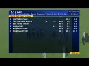 Video preview image for Ayr 16:15 - Odds & Evens Bookmakers Catrine 'Newcomers' Standard Open NH Flat Race