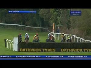 Video preview image for Exeter 15:40 - Racing UK Profits Returned To Racing Handicap Chase
