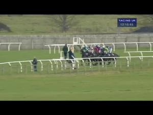 Video preview image for Wetherby 12:15 - New Racing UK Anywhere Available Now Conditional Jockeys' Claiming Hurdle