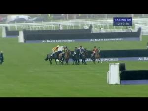 Video preview image for Newbury 12:40 - Watch On 3 Devices racinguk.com/anywhere Novices' Limited Handicap Chase