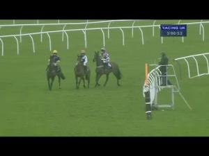 Video preview image for Newbury 15:00 - European Breeders' Fund/Thoroughbred Breeders' Association Mares' Novices' Chase