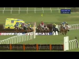 Video preview image for Musselburgh 14:20 - Watch Cheltenham With Racing UK Anywhere Handicap Hurdle