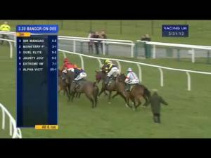 Video preview image for Bangor-On-Dee 15:30 - Weatherbys Hamilton Insurance Handicap Hurdle