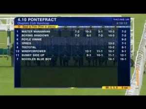 Video preview image for Pontefract 16:10 - Chaplins Club Handicap