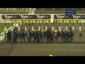 Video preview image for Kempton Park 20:30 - 10 Free Mobile Bet At titanbet.co.uk Handicap (Div 1)