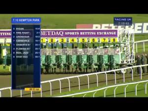 Video preview image for Kempton Park 19:10 - Betdaq 50% Commission Refund Floodlit Stakes (Listed)
