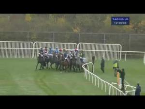 Video preview image for Wetherby 12:25 - Racing UK Anywhere Available Now Mares' Novices' Hurdle
