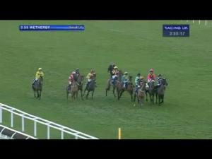 Video preview image for Wetherby 15:55 - Racing UK Anywhere Available Now Fillies' 'Junior' Standard Open NH Flat Race