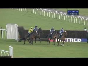Video preview image for Newbury 13:45 - Betfred Goals Galore Novices' Limited Handicap Chase
