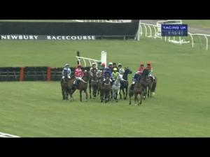 Video preview image for Newbury 13:15 - Feel The Rush At Betfair Novices' Hurdle